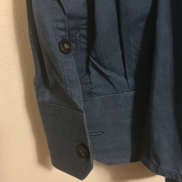 John Henry | Modern Fit | Navy Blue | long sleeve button down dress shirt Size L - Picture 4 of 9